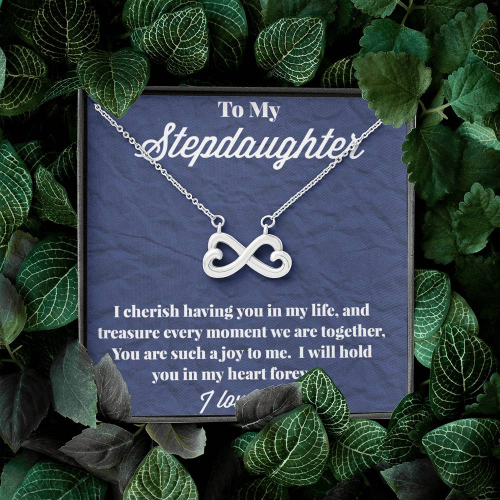 To My Stepdaughter Infinity Hearts Necklace