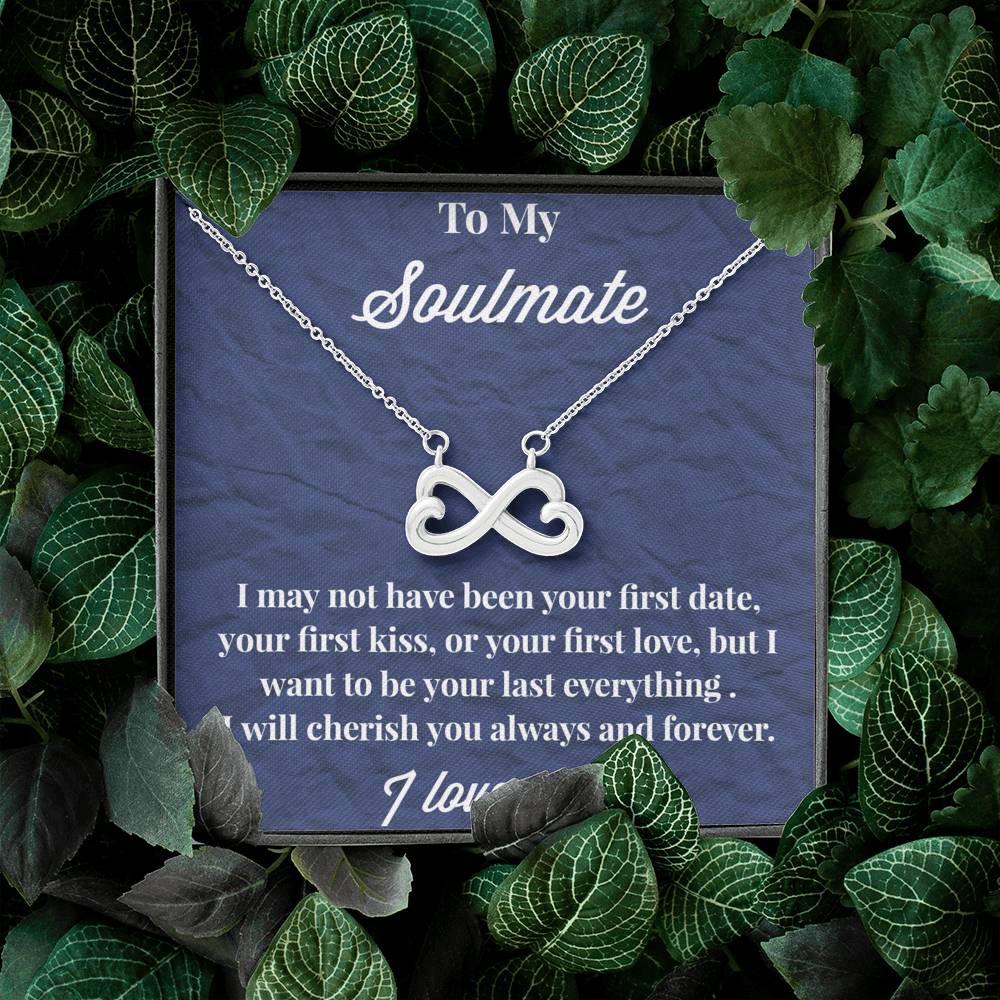 To My Soulmate Infinity Hearts Necklace