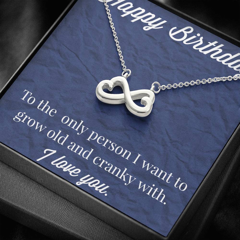 Happy Birthday Infinity Hearts Necklace