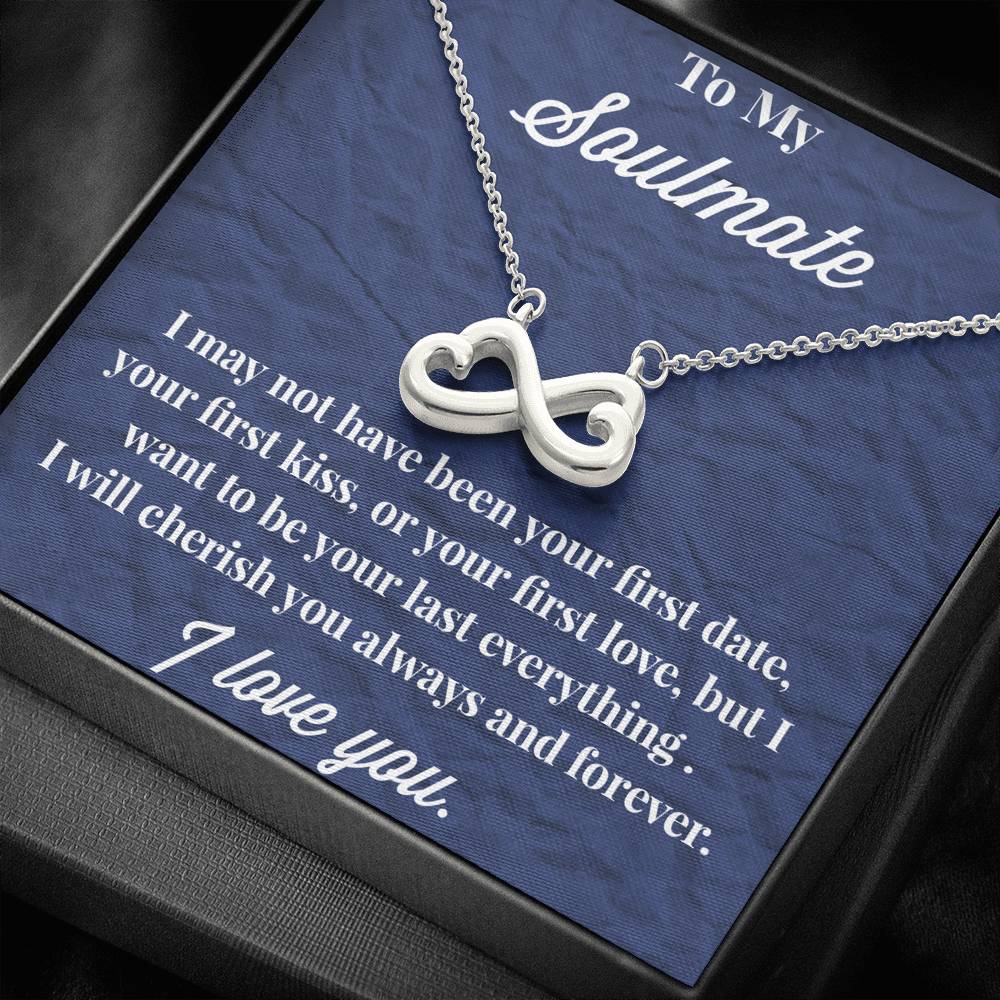 To My Soulmate Infinity Hearts Necklace