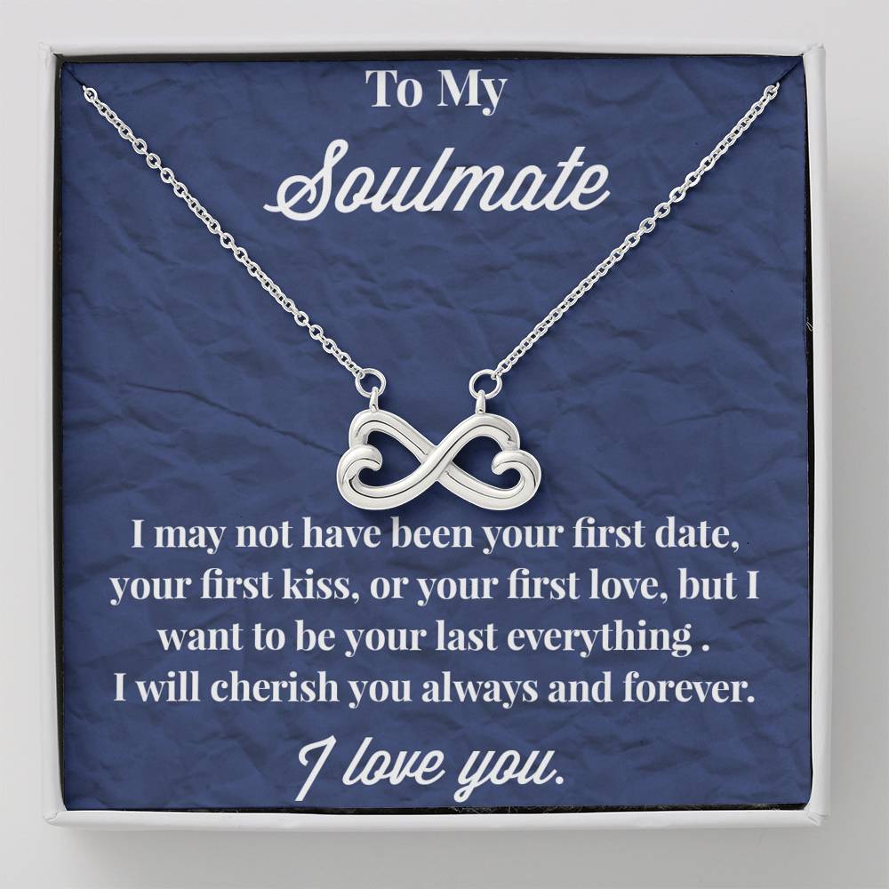 To My Soulmate Infinity Hearts Necklace