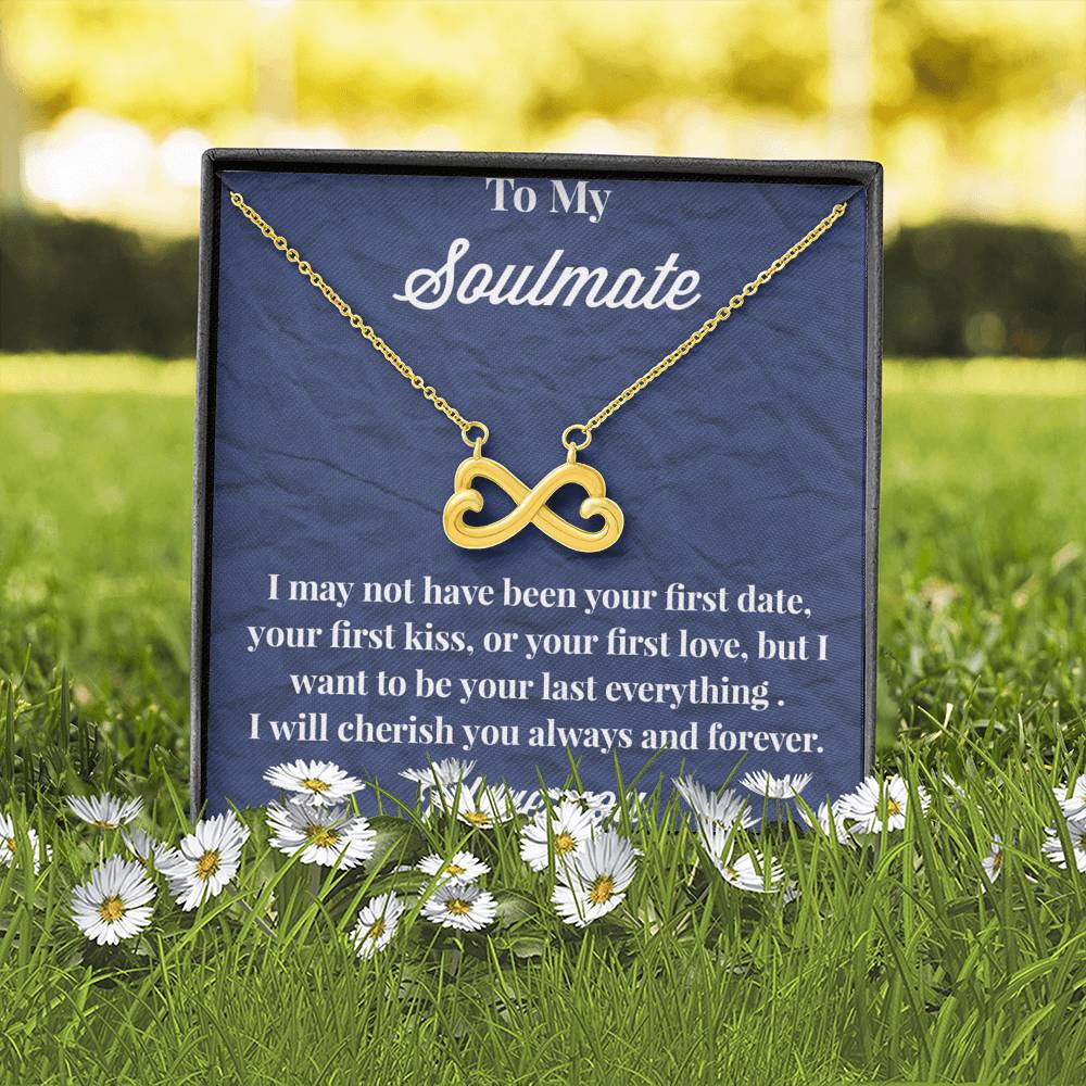 To My Soulmate Infinity Hearts Necklace
