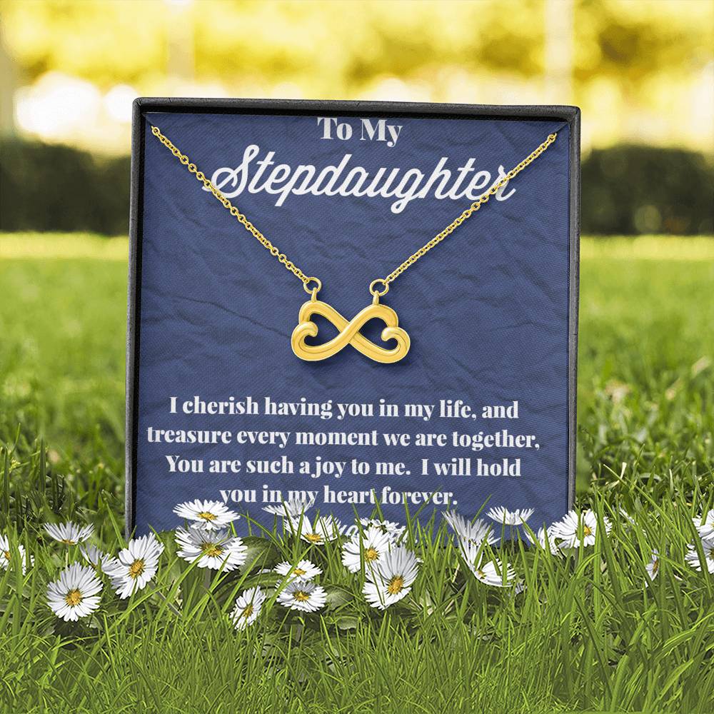 To My Stepdaughter Infinity Hearts Necklace