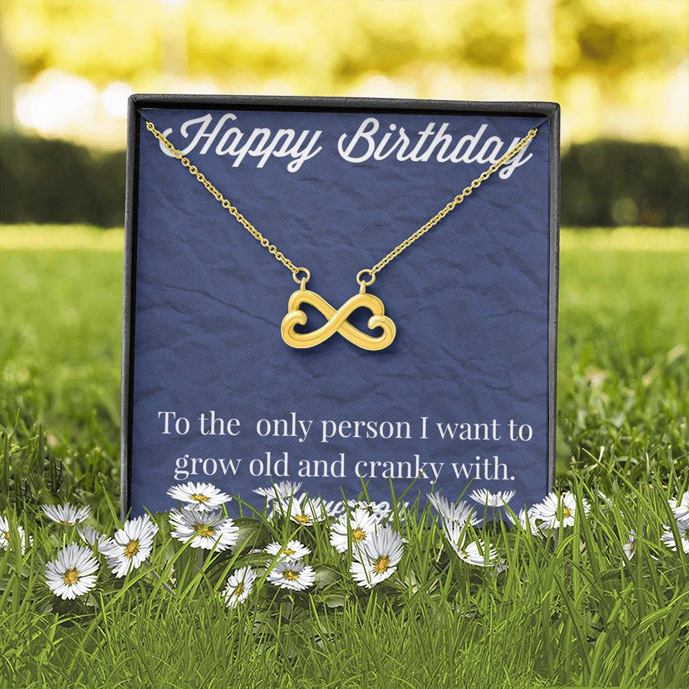 Happy Birthday Infinity Hearts Necklace