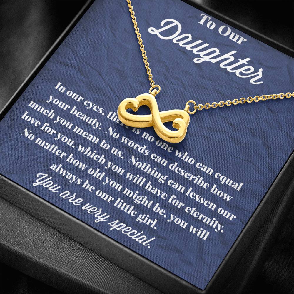 To Our Daughter Infinity Hearts Necklace