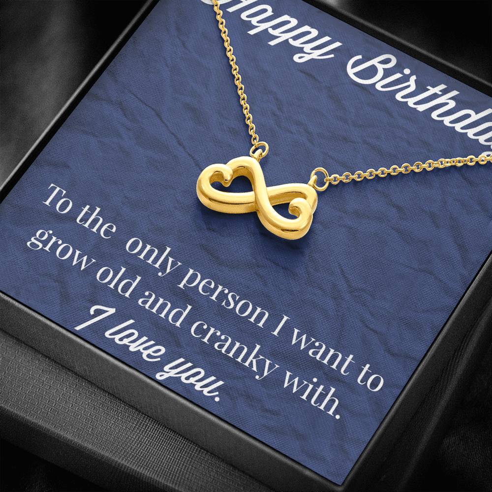 Happy Birthday Infinity Hearts Necklace