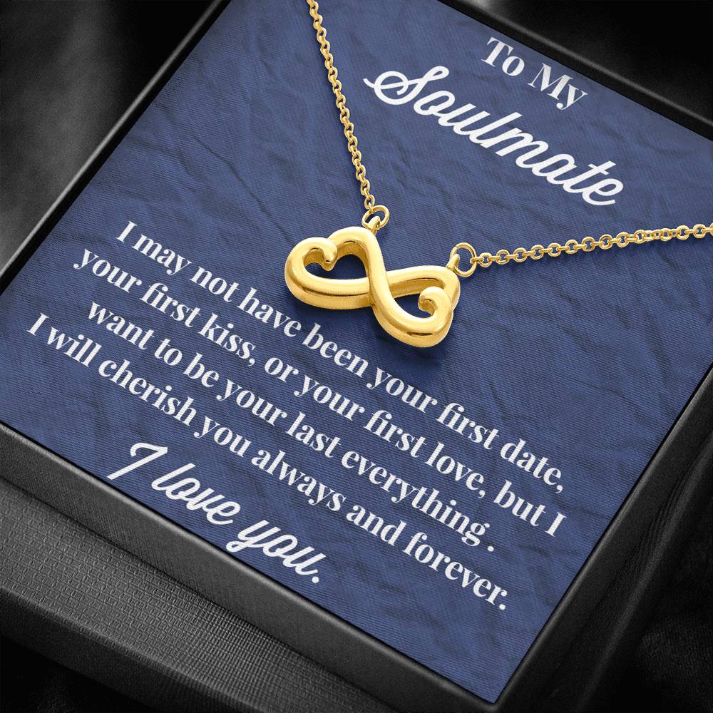 To My Soulmate Infinity Hearts Necklace