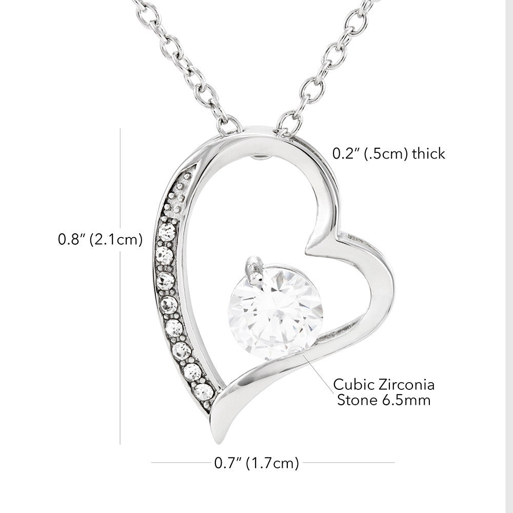 To My Daughter Always Remember Forever Love Necklace