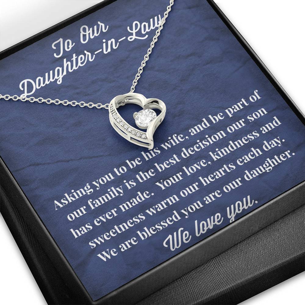 To Our Daughter-in-Law Forever Love Necklace - Gift for Daughter - Necklace for Daughter-in-Law