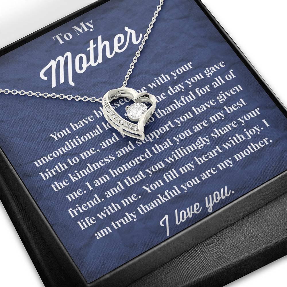 To My Mother Forever Love Necklace - Jewelry for Mom - Gift for Mom
