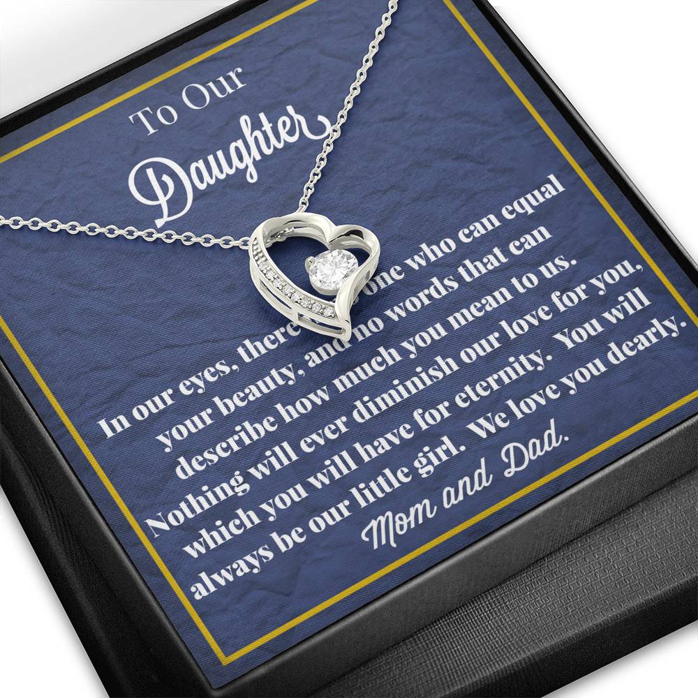 To Our Daughter Forever Love Necklace