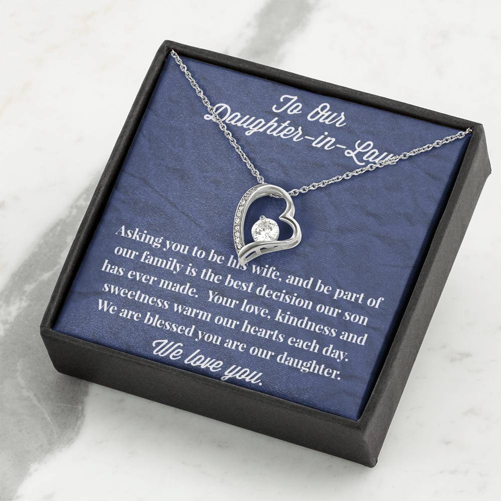 To Our Daughter-in-Law Forever Love Necklace - Gift for Daughter - Necklace for Daughter-in-Law