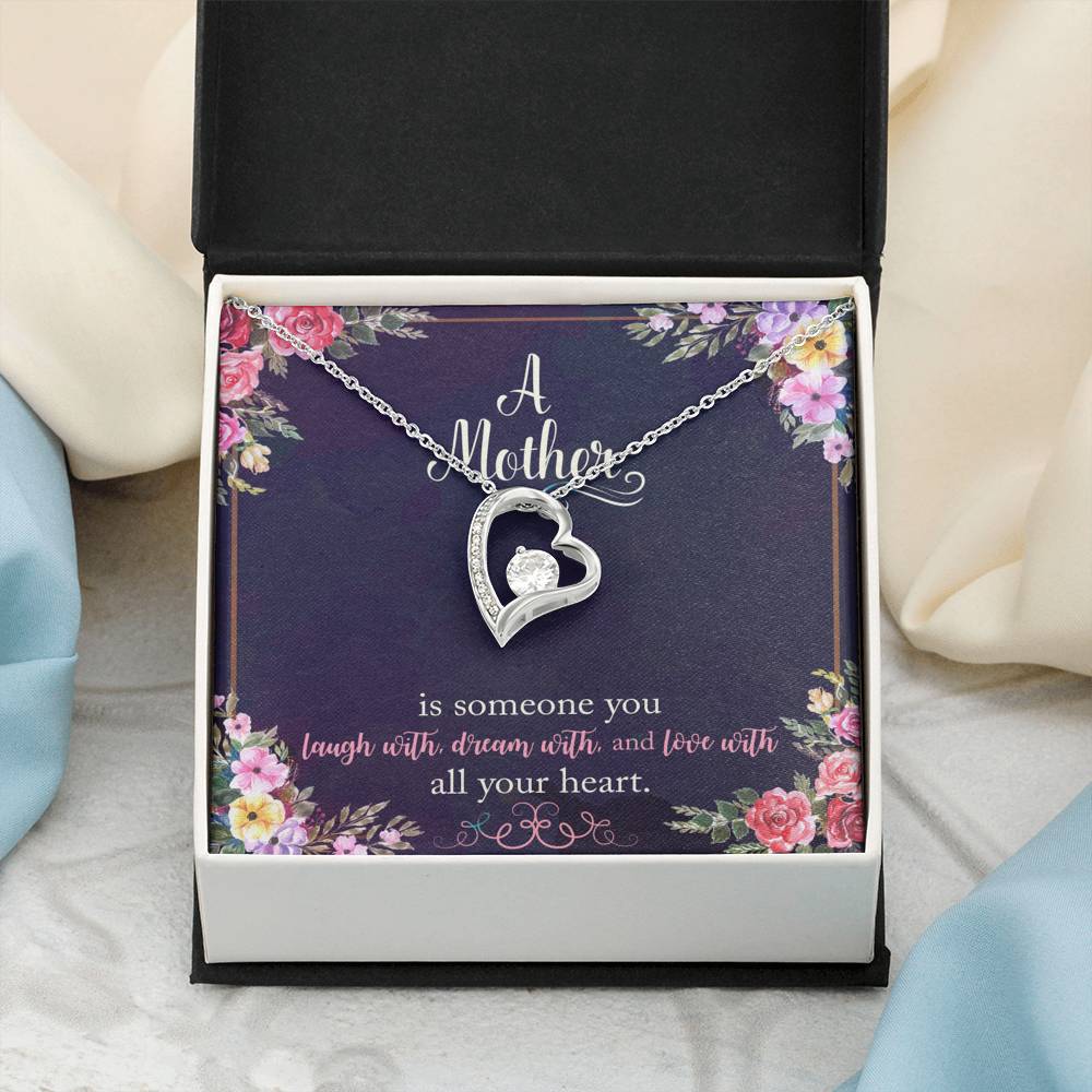 A Mother Is Someone You Love With All Your Heart Forever Love Necklace