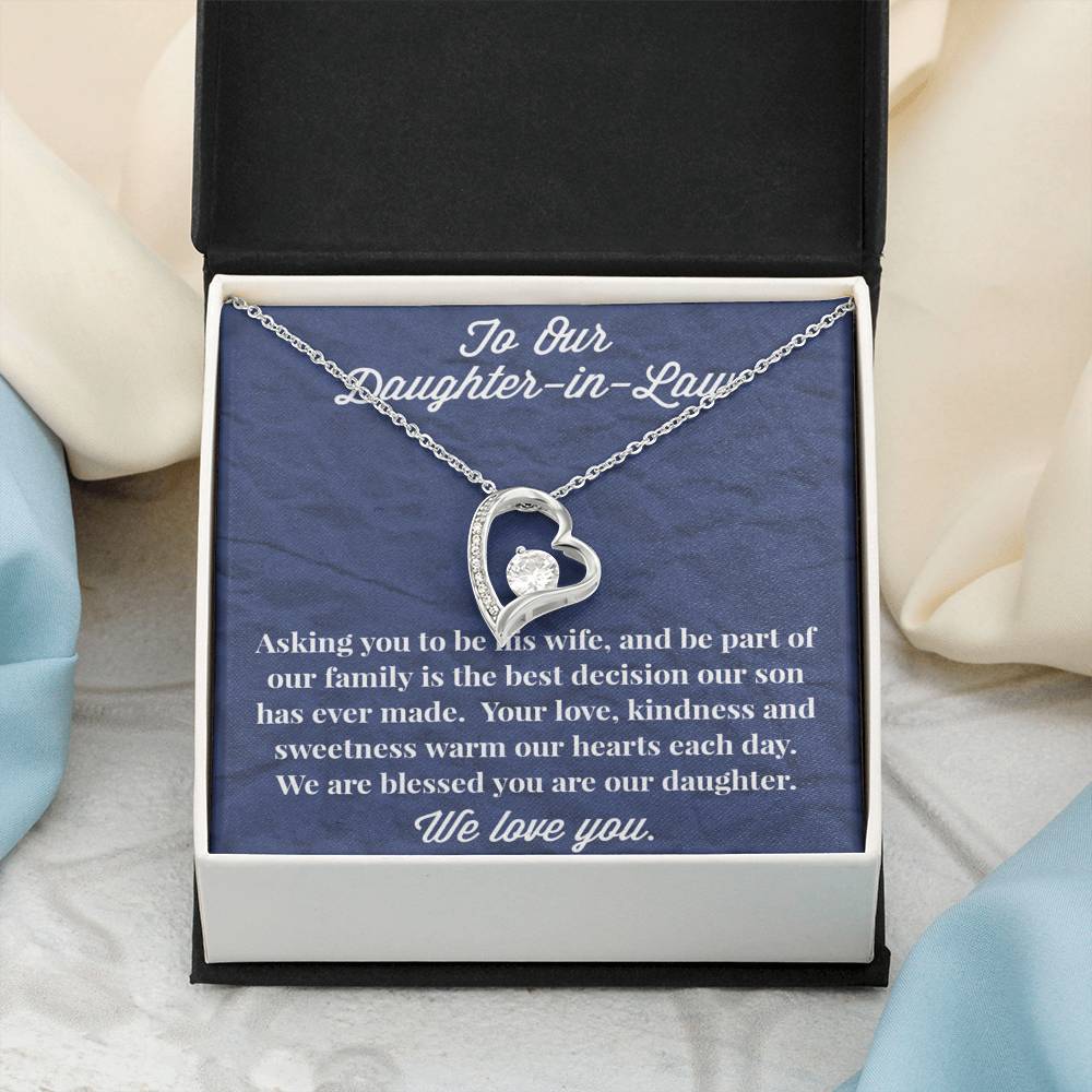 To Our Daughter-in-Law Forever Love Necklace - Gift for Daughter - Necklace for Daughter-in-Law