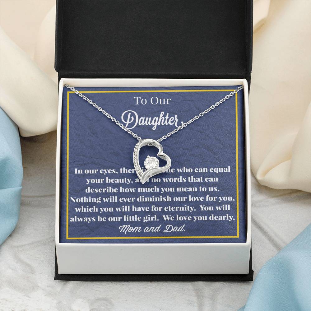 To Our Daughter Forever Love Necklace