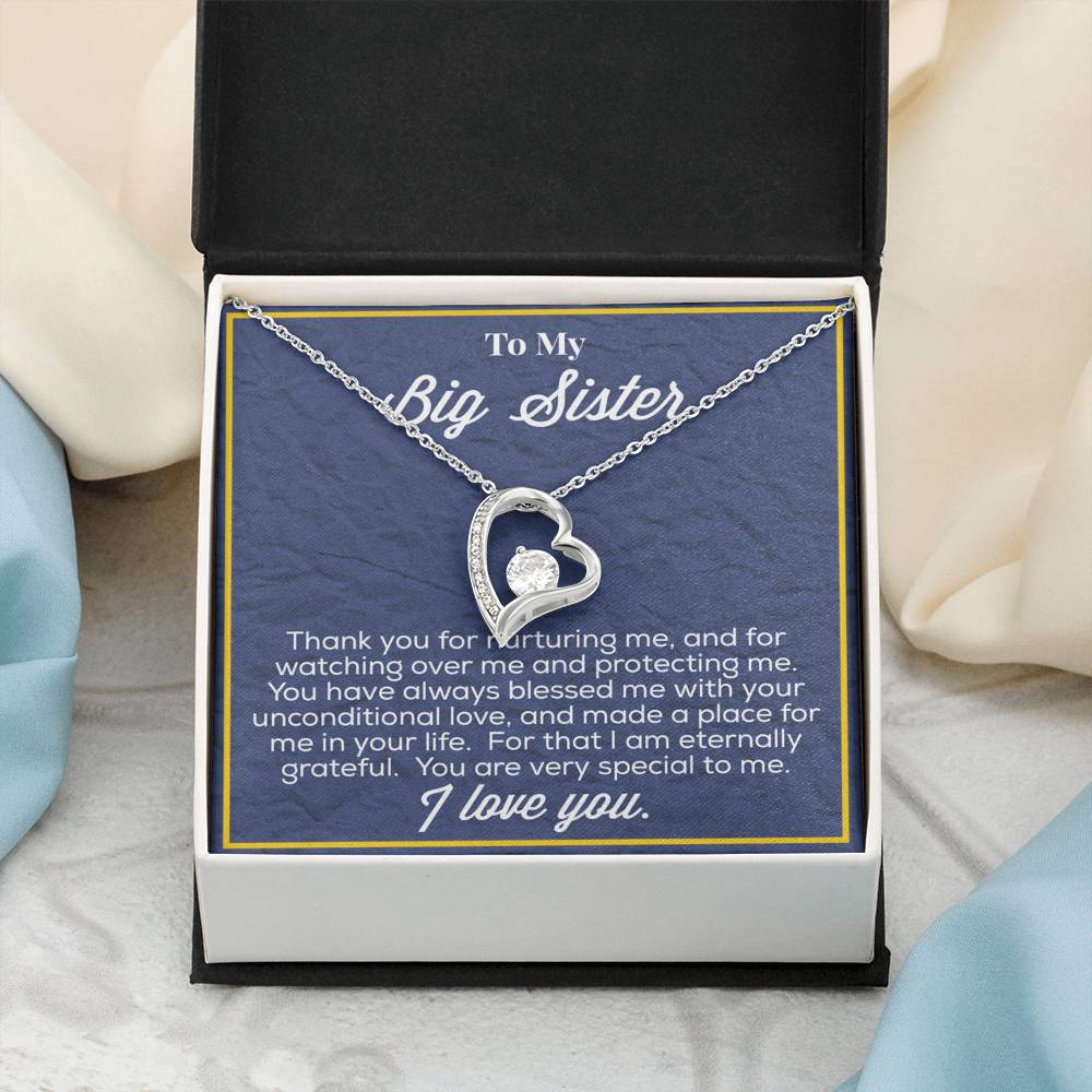 To My Big Sister Forever Love Necklace