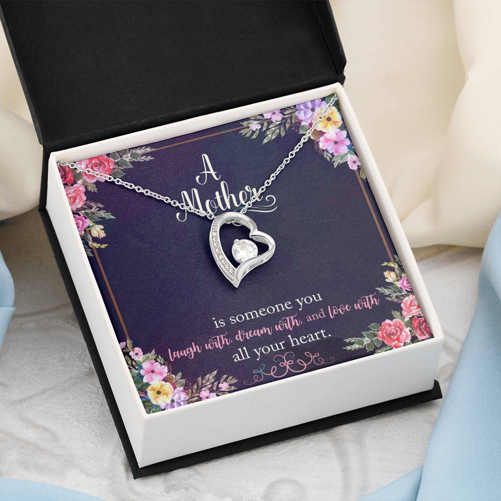 A Mother Is Someone You Love With All Your Heart Forever Love Necklace