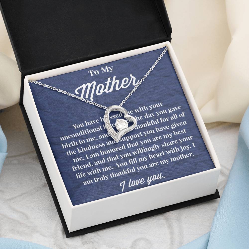 To My Mother Forever Love Necklace - Jewelry for Mom - Gift for Mom