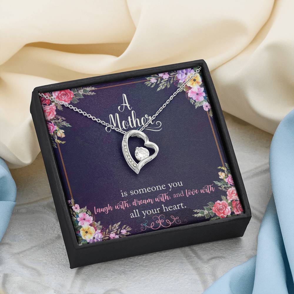 A Mother Is Someone You Love With All Your Heart Forever Love Necklace