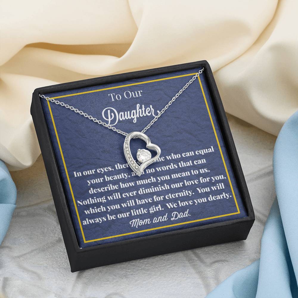 To Our Daughter Forever Love Necklace