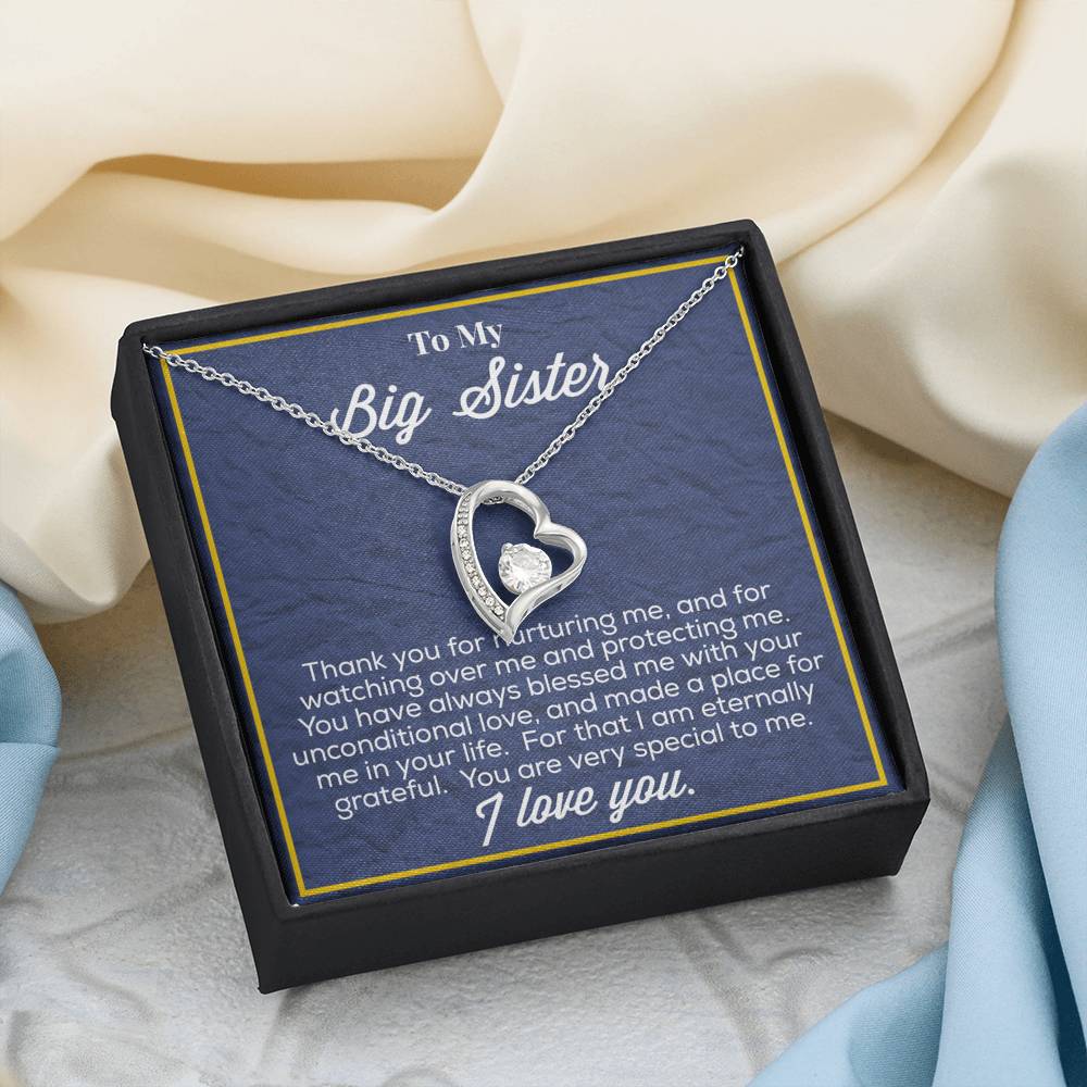 To My Big Sister Forever Love Necklace