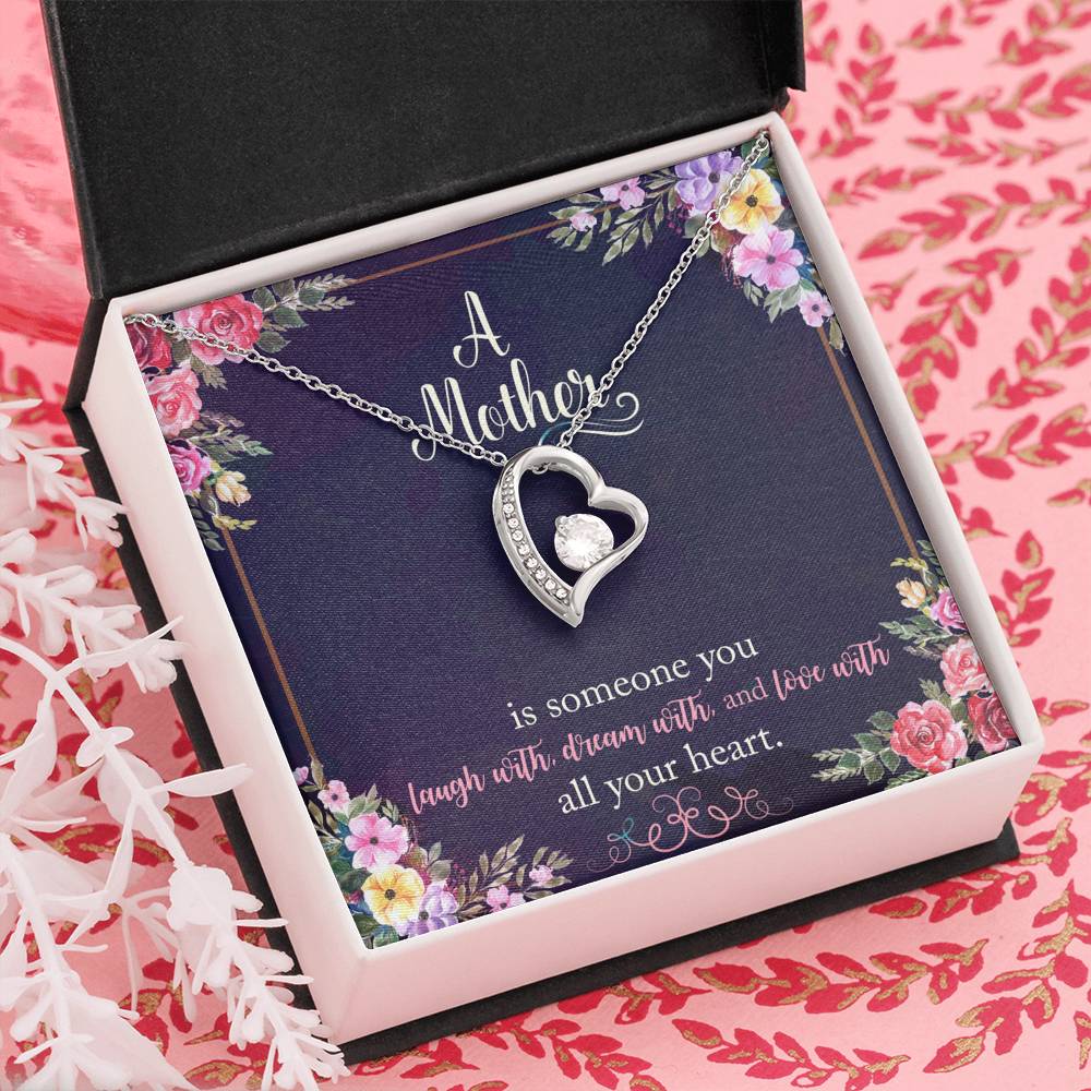 A Mother Is Someone You Love With All Your Heart Forever Love Necklace