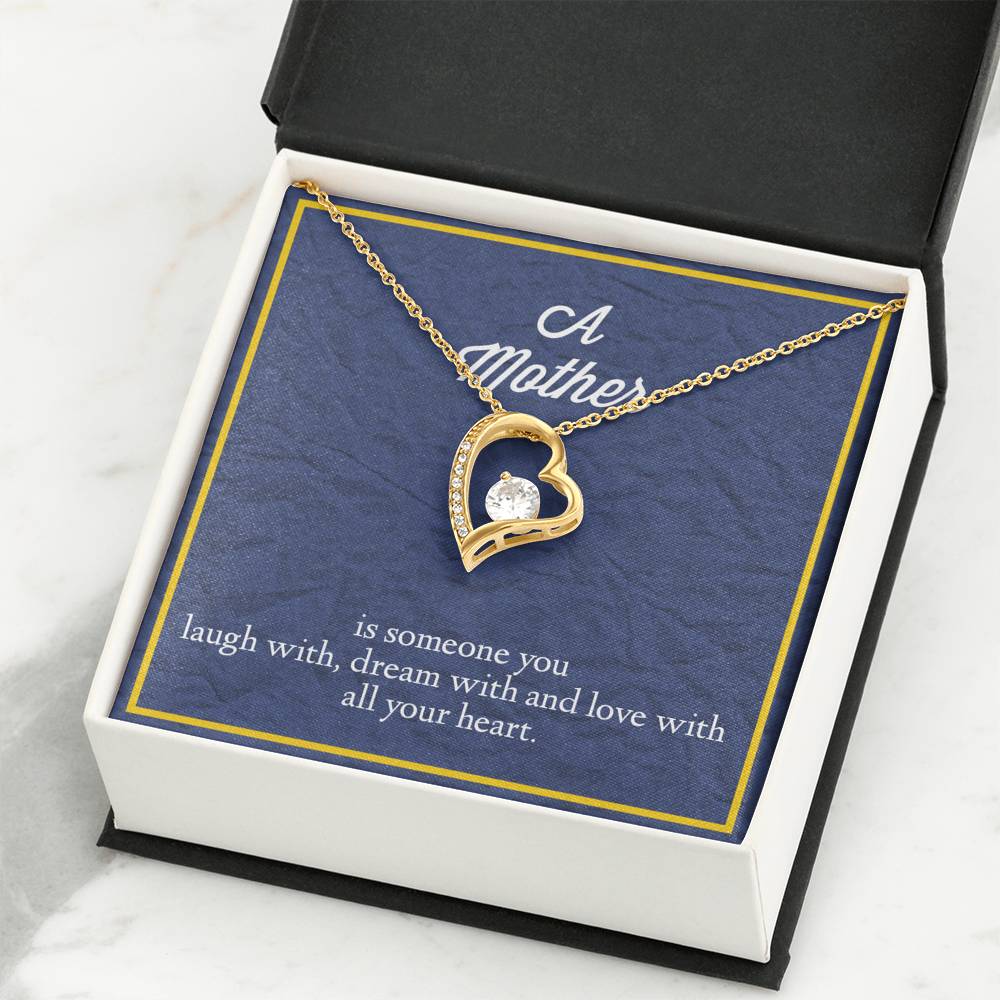 A Mother Is Someone You Love With All Your Heart Forever Love Necklace