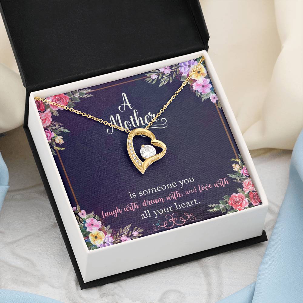 A Mother Is Someone You Love With All Your Heart Forever Love Necklace