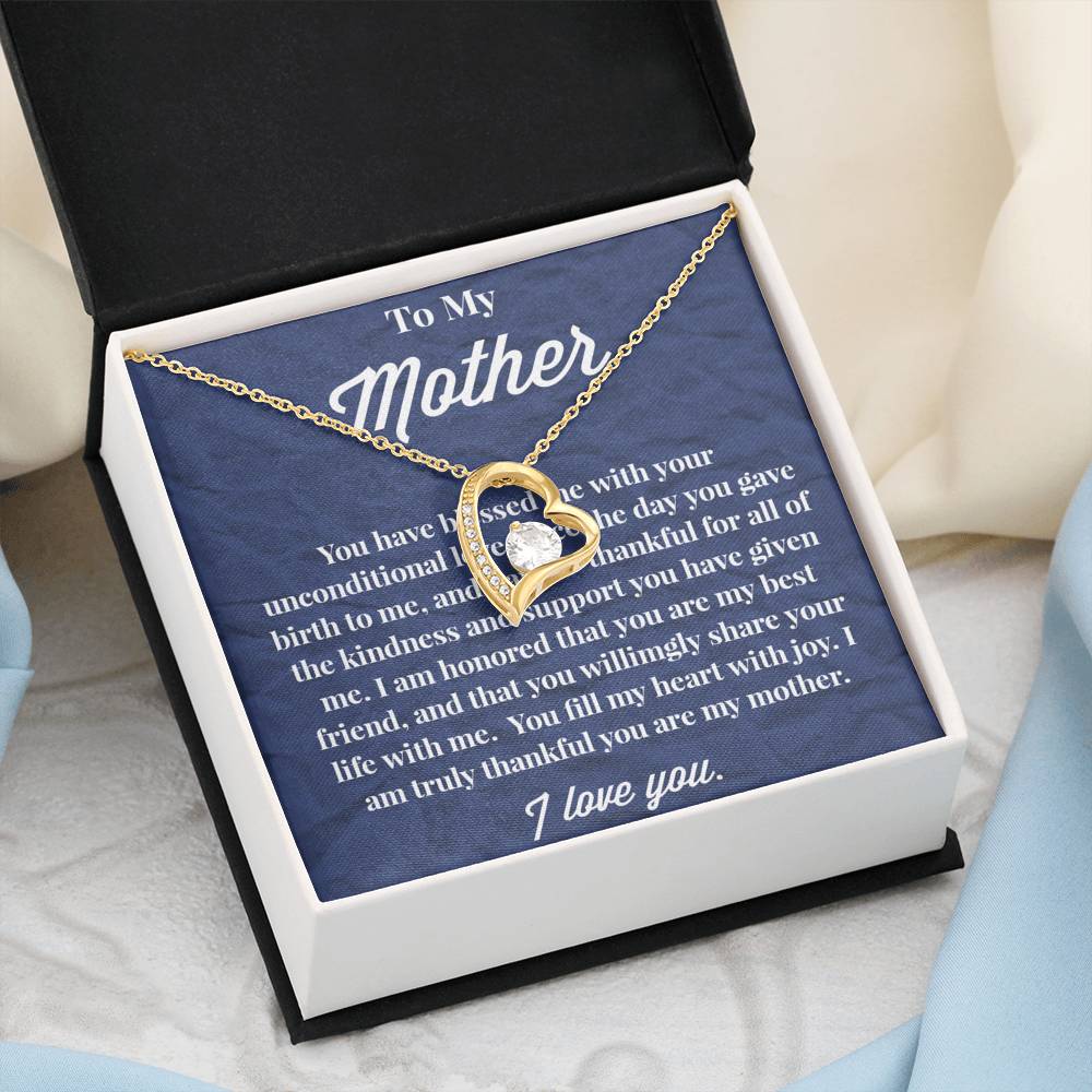 To My Mother Forever Love Necklace - Jewelry for Mom - Gift for Mom
