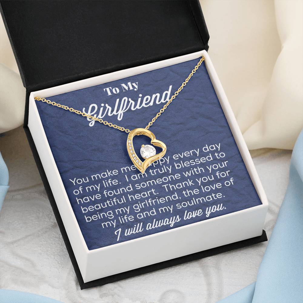 To My Girlfriend Forever Love Necklace