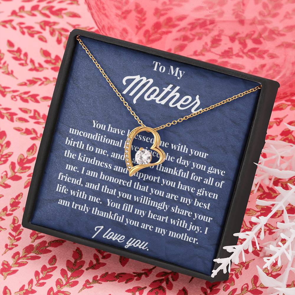 To My Mother Forever Love Necklace - Jewelry for Mom - Gift for Mom