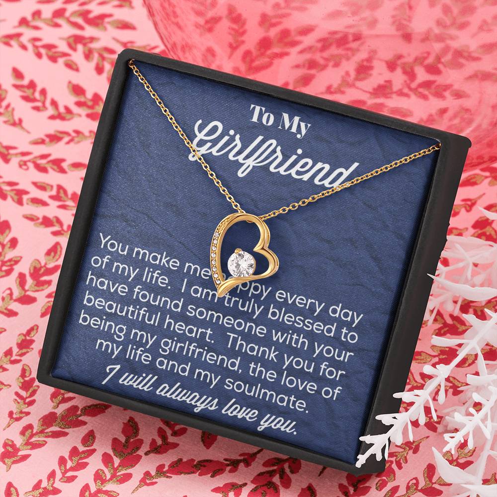 To My Girlfriend Forever Love Necklace