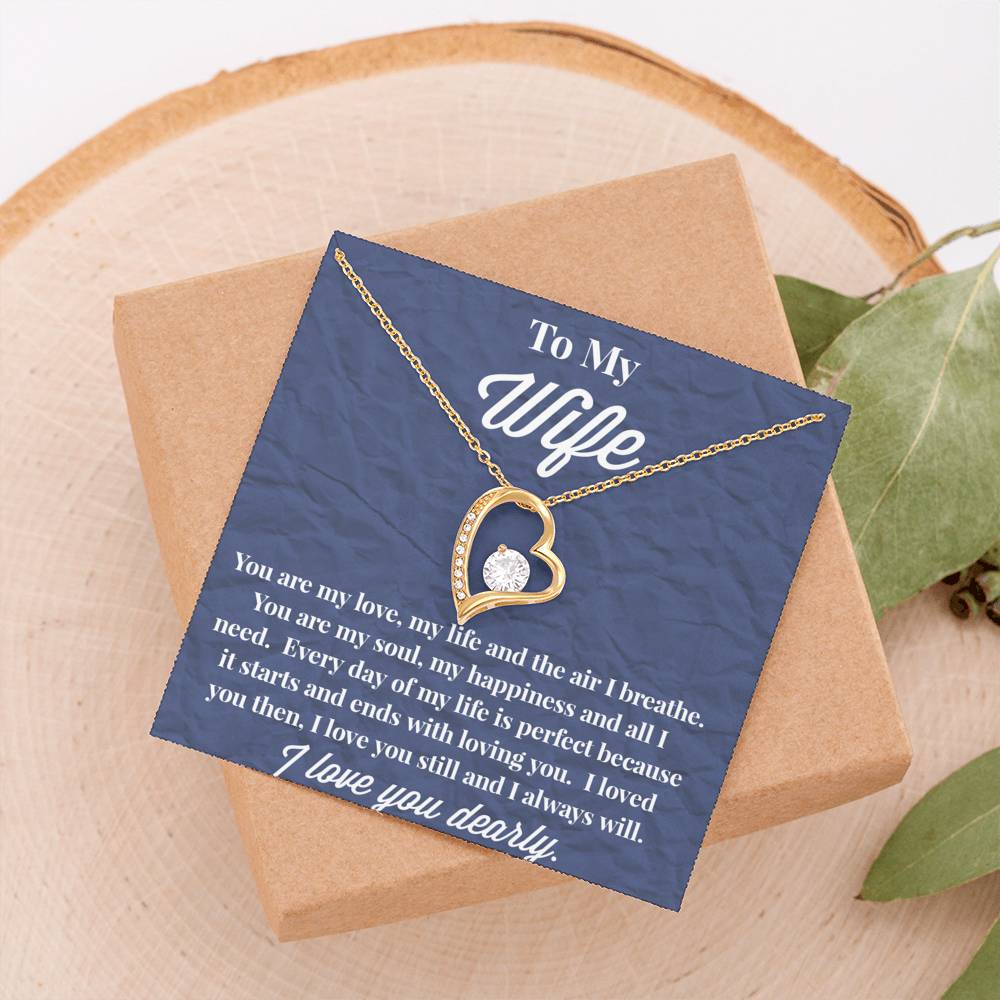 To My Wife Forever Love Necklace