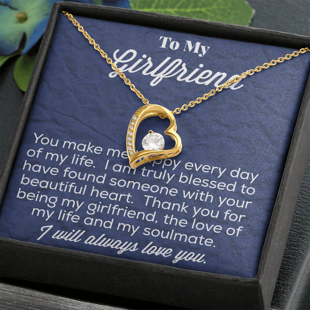 To My Girlfriend Forever Love Necklace