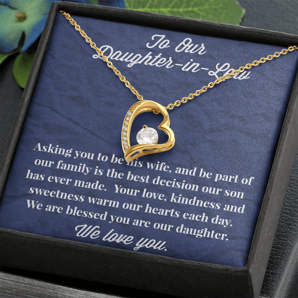 To Our Daughter-in-Law Forever Love Necklace - Gift for Daughter - Necklace for Daughter-in-Law