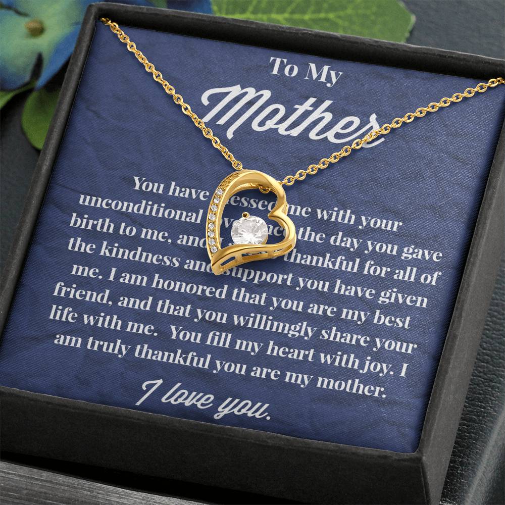 To My Mother Forever Love Necklace - Jewelry for Mom - Gift for Mom