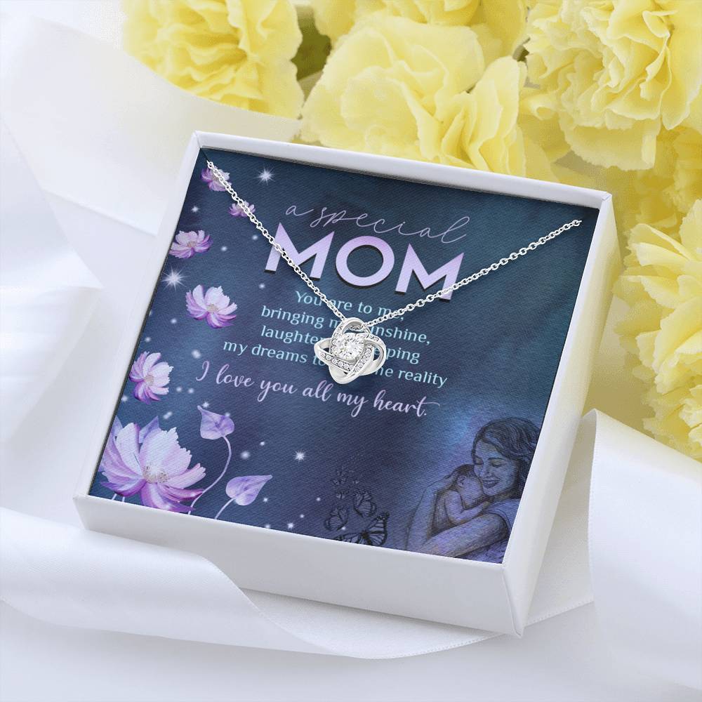 A Special Mom Love Knot Necklace