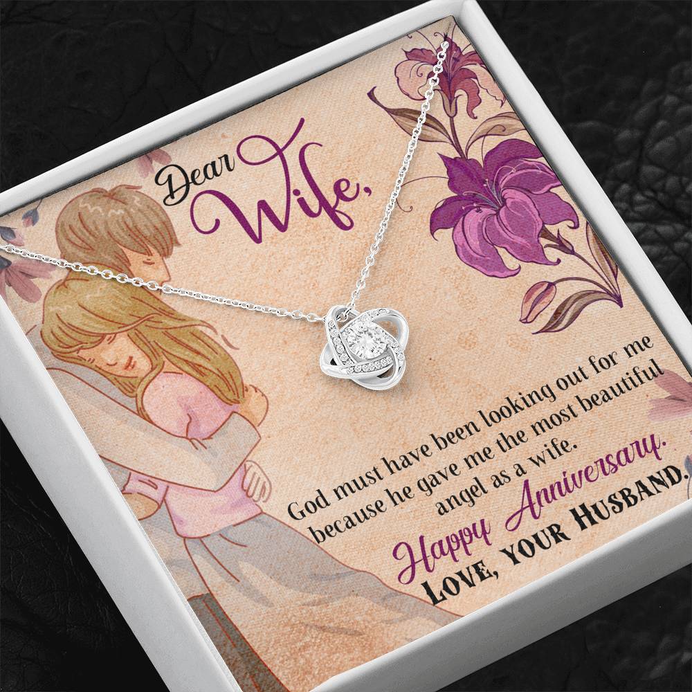 Anniversary Gift for Wife Love Knot Necklace