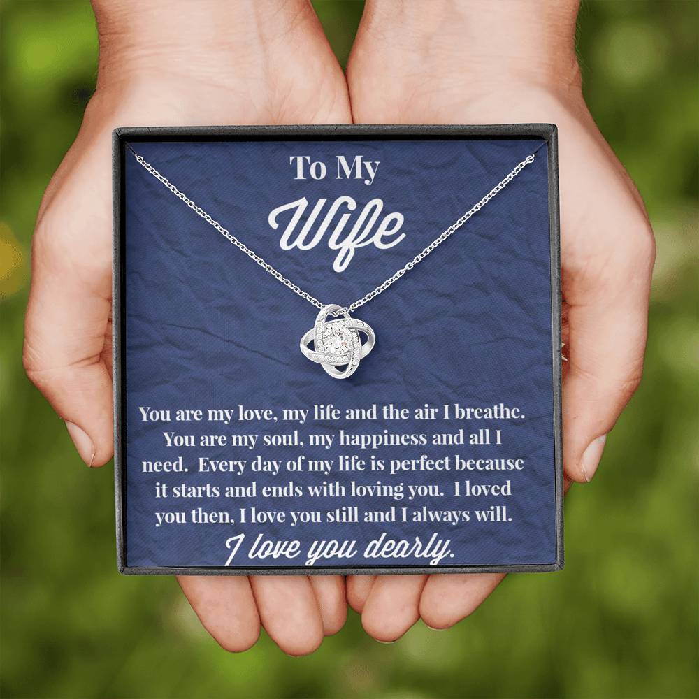 To My Wife Love Knot Necklace