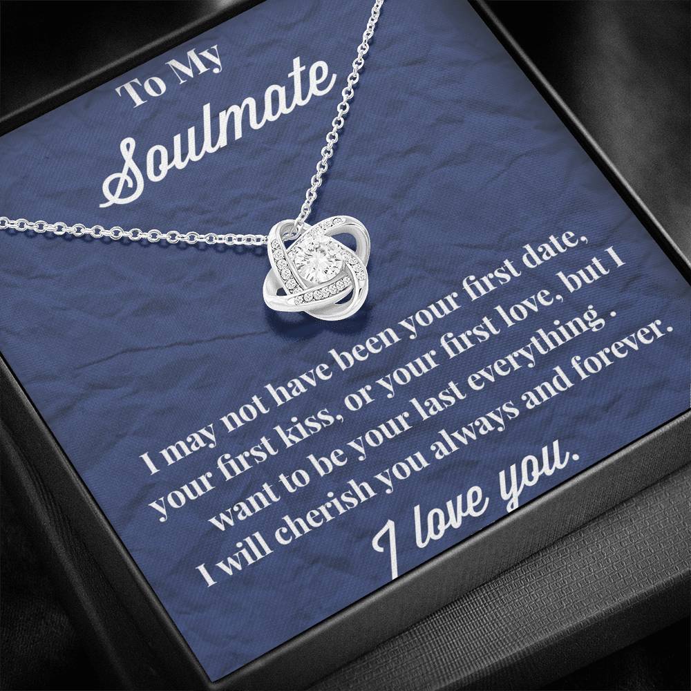 To My Soulmate Love Knot Necklace