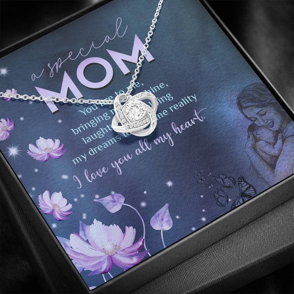 A Special Mom Love Knot Necklace