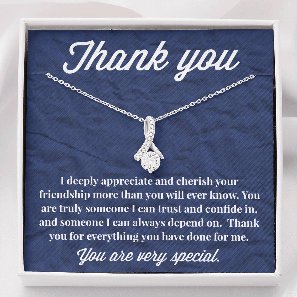 Thank You Alluring Beauty Necklace - Thank You Gift - Necklace for Friend