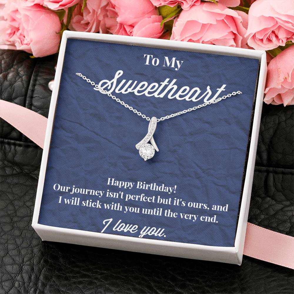 Happy Birthday To My Sweetheart Alluring Beauty Necklace