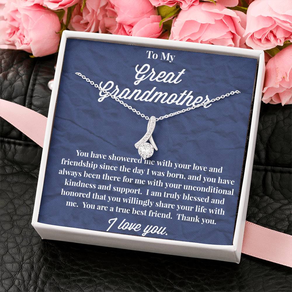 To My Great Grandmother Alluring Beauty Necklace - Jewelry for Grandmother - Gift for Grandmother