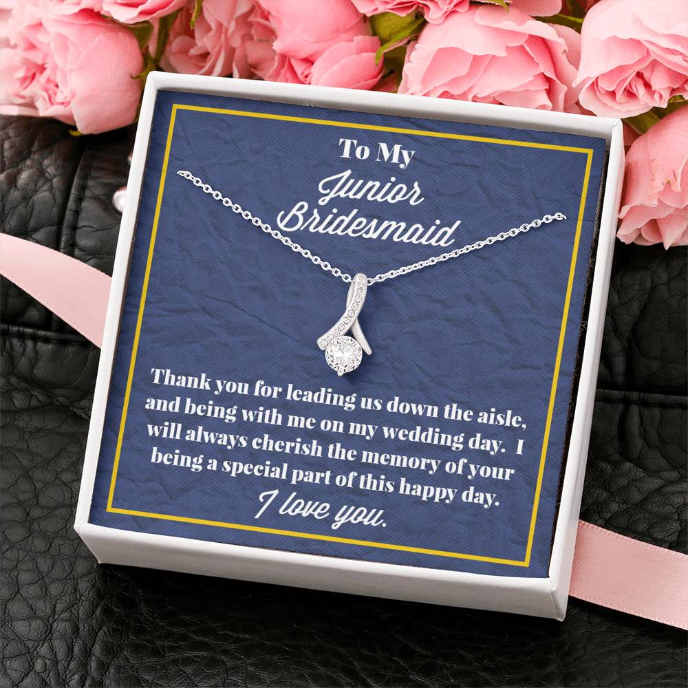 To My Junior Bridesmaid Alluring Beauty Necklace