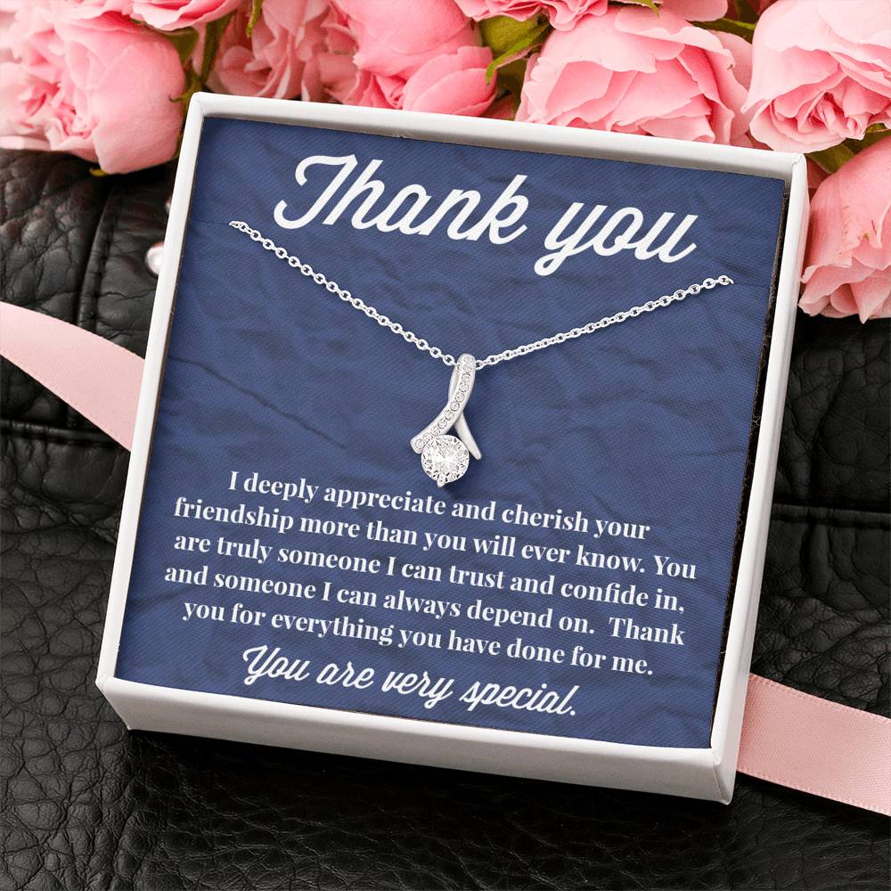 Thank You Alluring Beauty Necklace - Thank You Gift - Necklace for Friend