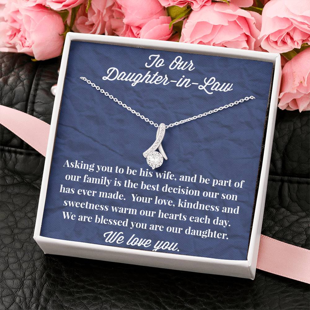 To Our Daughter-in-Law Alluring Beauty Necklace - Gift for Daughter - Necklace for Daughter-in-Law