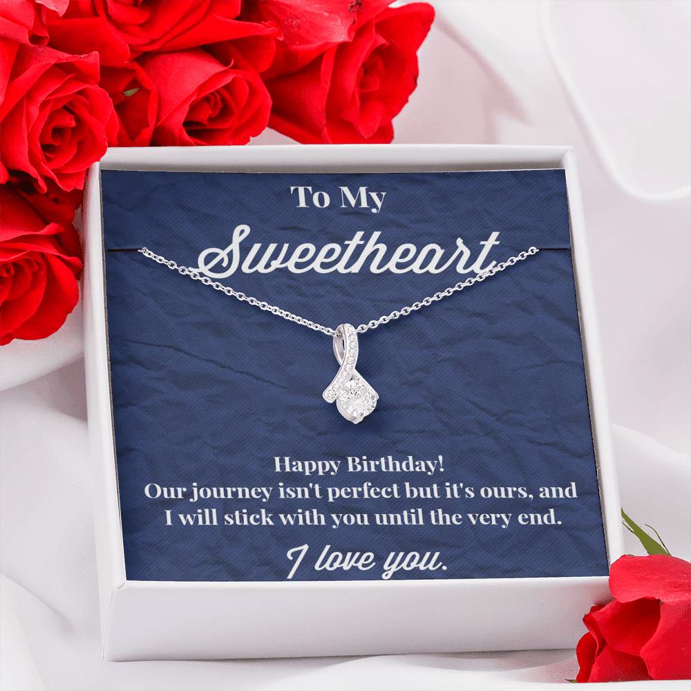 Happy Birthday To My Sweetheart Alluring Beauty Necklace