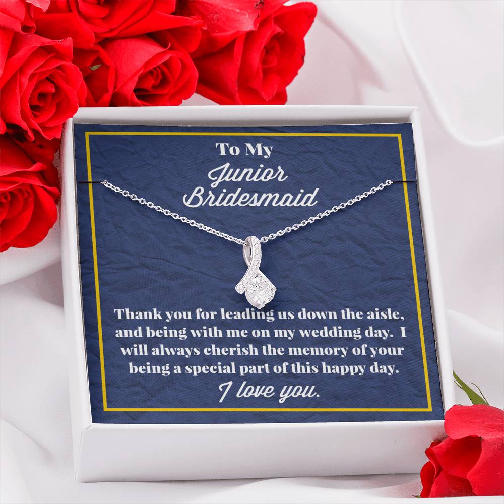 To My Junior Bridesmaid Alluring Beauty Necklace