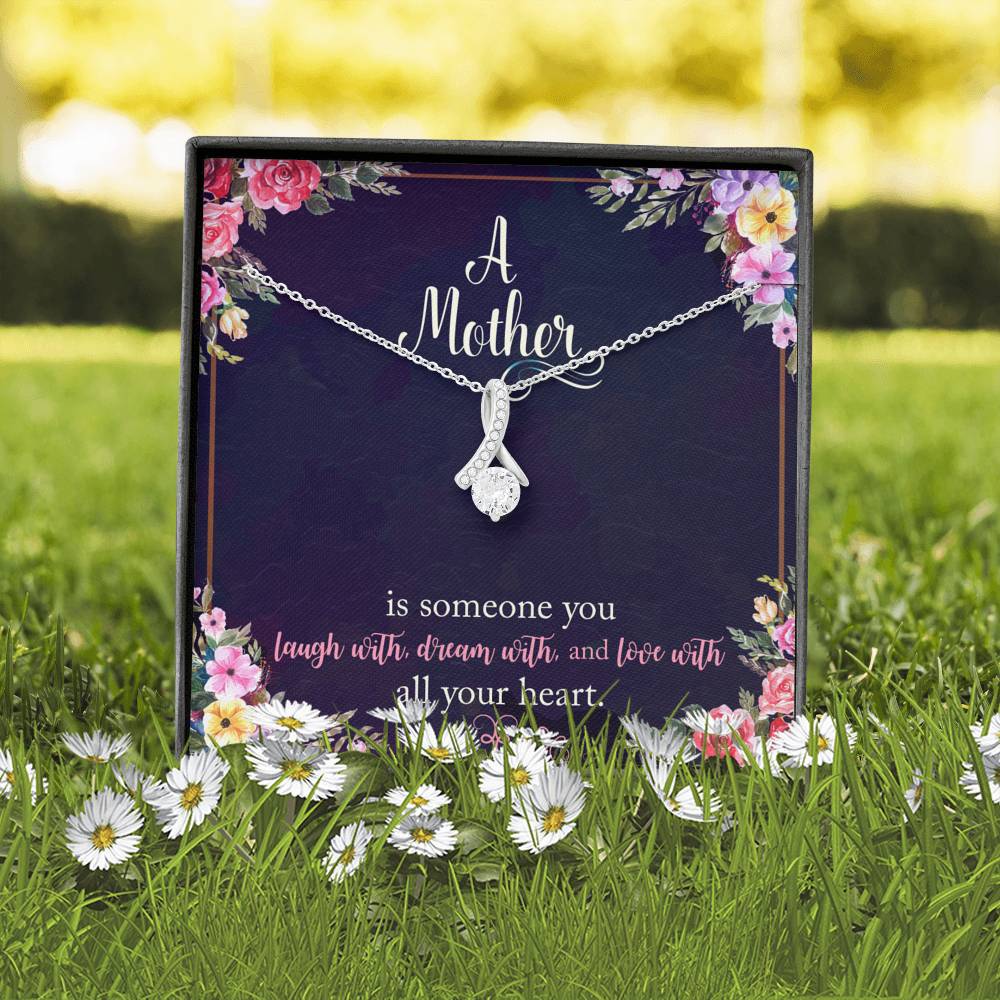 A Mother Is Someone You Love With All Your Heart Alluring Beauty Necklace